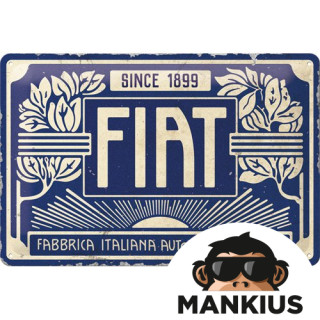 TIN SIGN 20x30 FIAT SINCE 1899 22321