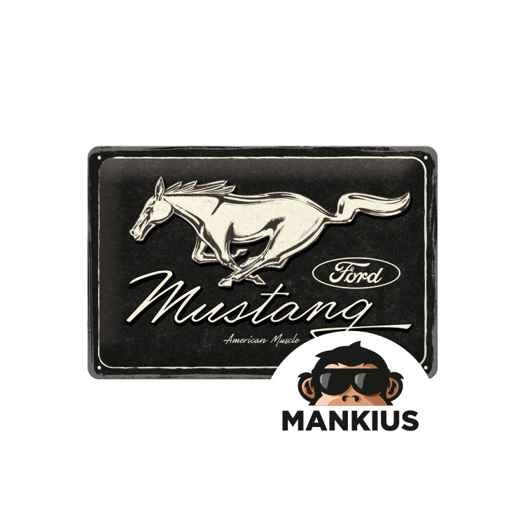 TIN SIGN 20x30 FORD MUSTANG - HORSE 22325