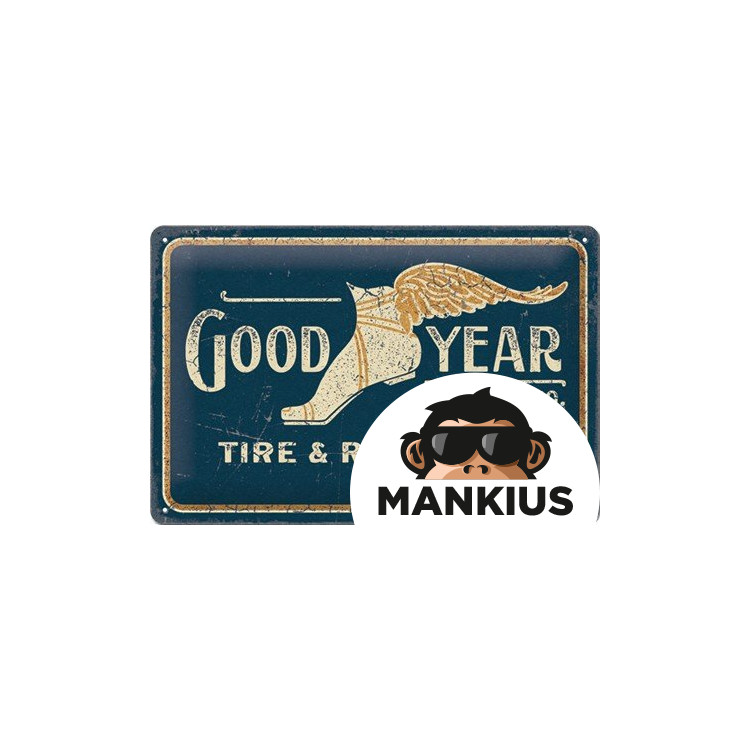 TIN SIGN 20x30 GOODYEAR WING FOOT 22342