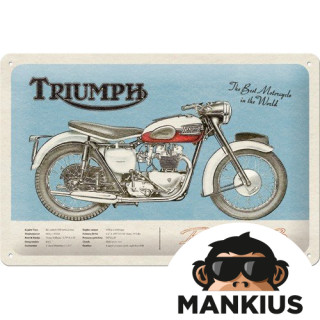 SALAVO ŽENKLAS 20x30 TRIUMPH BONNEVILLE 22332