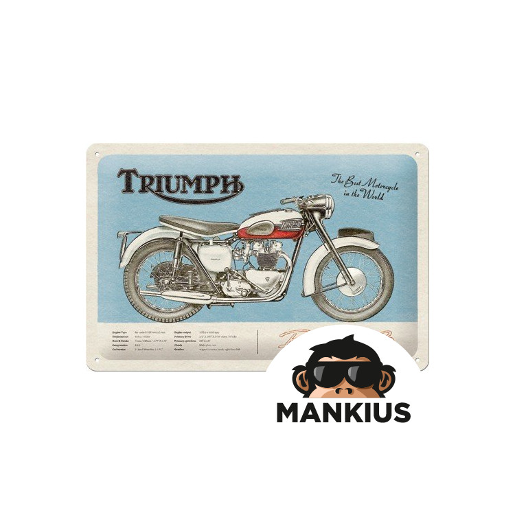 SALAVO ŽENKLAS 20x30 TRIUMPH BONNEVILLE 22332