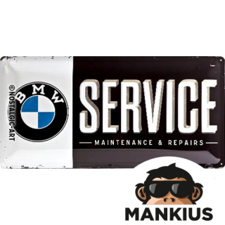 TIN SIGN 25x50 BMW SERVICE 27010