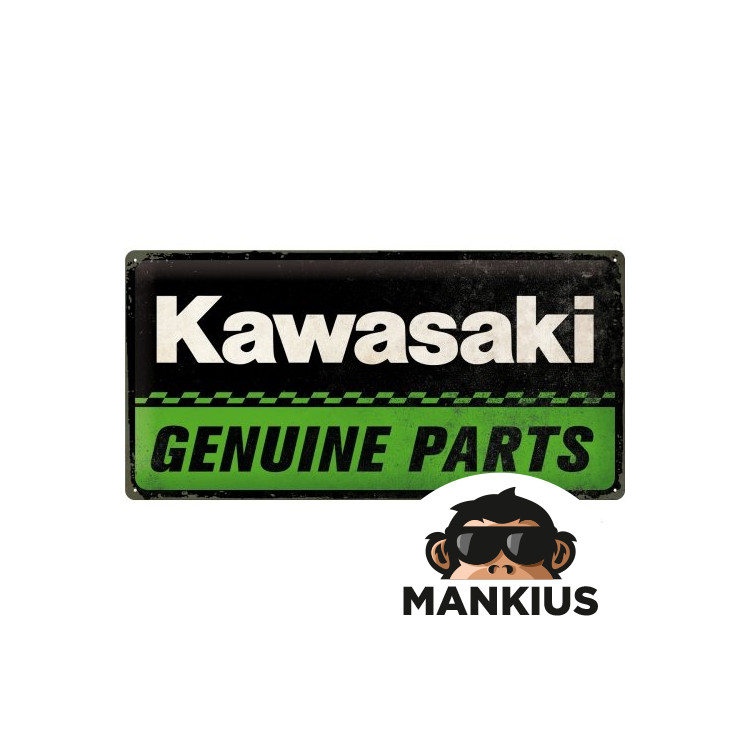 TIN SIGN 25x50 KAWASAKI GENUINE PARTS 27025