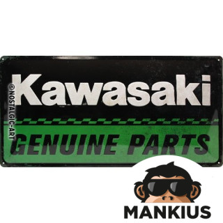 TIN SIGN 25x50 KAWASAKI GENUINE PARTS 27025