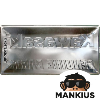 TIN SIGN 25x50 KAWASAKI GENUINE PARTS 27025