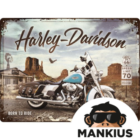 TIN SIGN 30x40 30x40 HARLEY-DAVIDSON ROUTE 23291