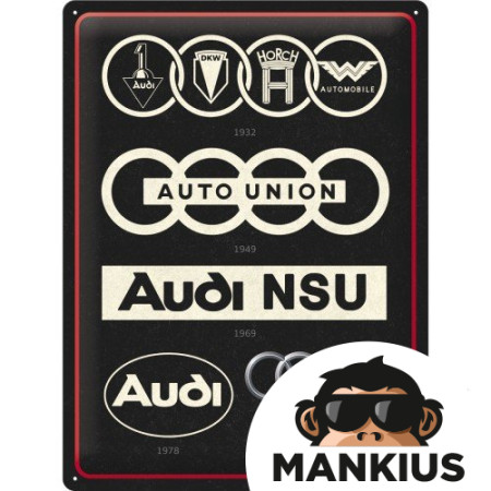 TIN SIGN 30x40 AUDI EVOLUTION 23306