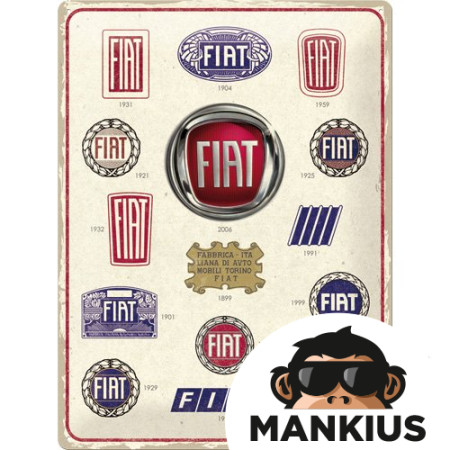 TIN SIGN 30x40 FIAT EVOLUTION 23297