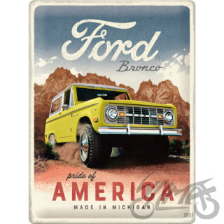 TIN SIGN 30x40 FORD BRONCO PRIDE 23322