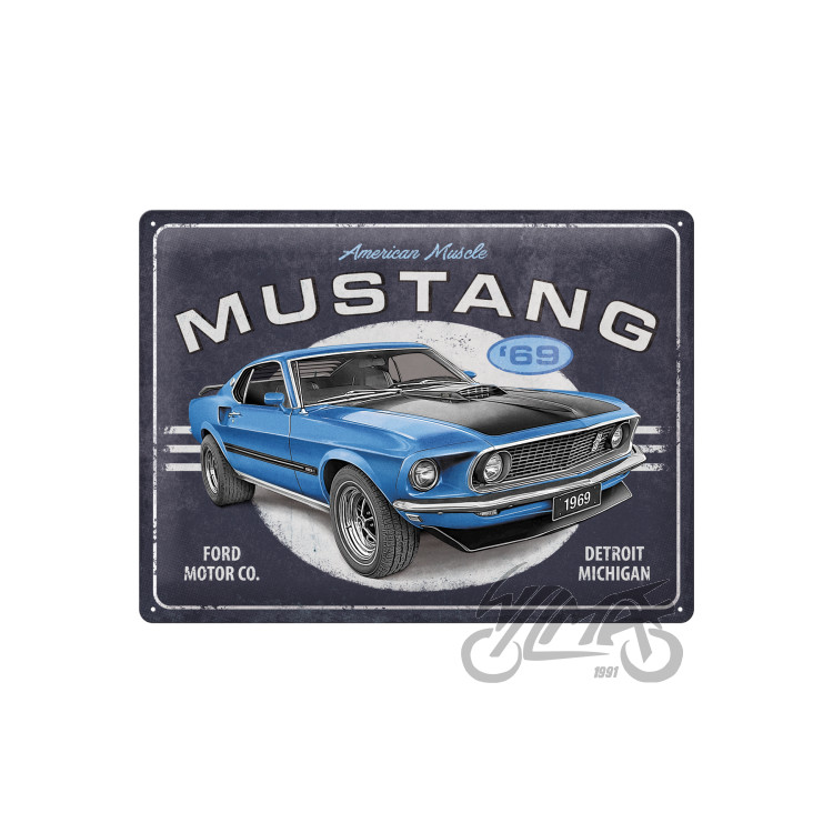 SALADO ŽENKLAS 30x40 FORD MUSTANG 1969 BLU 23321