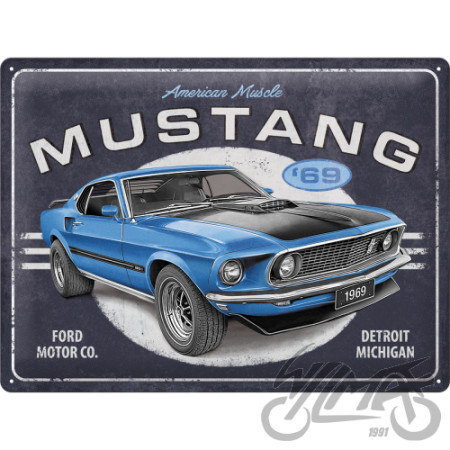 SALADO ŽENKLAS 30x40 FORD MUSTANG 1969 BLU 23321