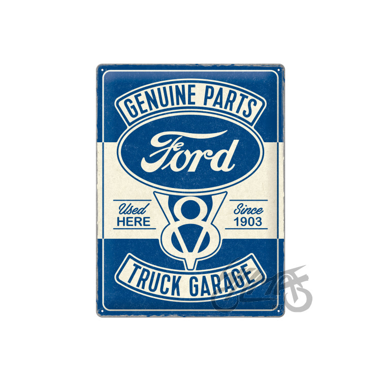 TIN SIGN 30x40 FORD V8 TRUCK GARAGE 23323