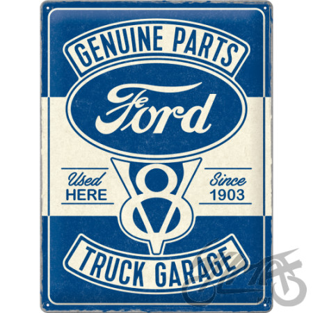 TIN SIGN 30x40 FORD V8 TRUCK GARAGE 23323