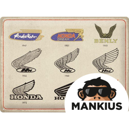 TIN SIGN 30x40 HONDA MC LOGO EVOLUTION 23336