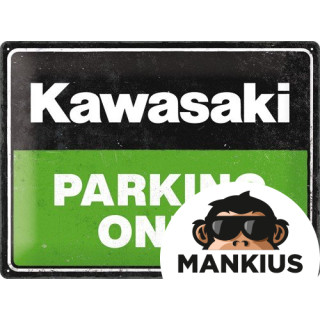 TIN SIGN 30x40 KAWASAKI PARKING ONLY 23331