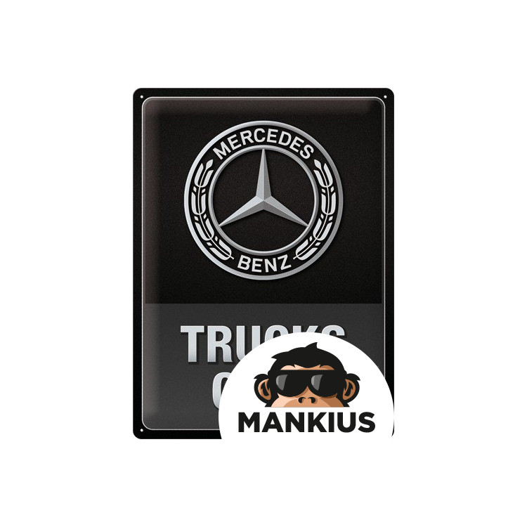 TIN SIGN 30x40 MERCEDES TRUCK ONLY 23337