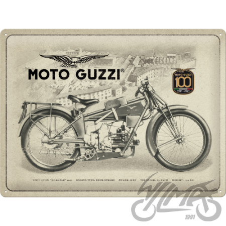 TIN SIGN 30x40 MOTO GUZZI 100 YEAR 63401