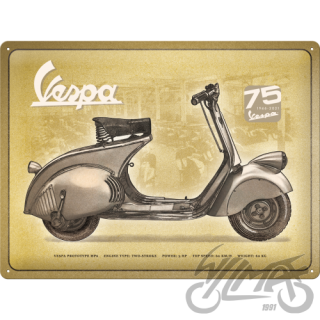 Skardinis ŽENKLAS 30x40 VESPA 75 METŲ 63402