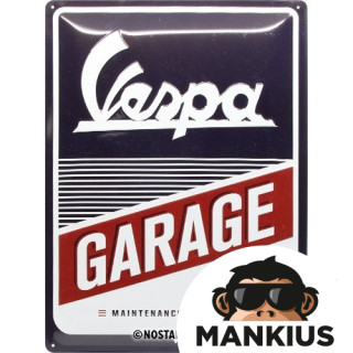 TIN SIGN 30x40 VESPA GARAGE 23257