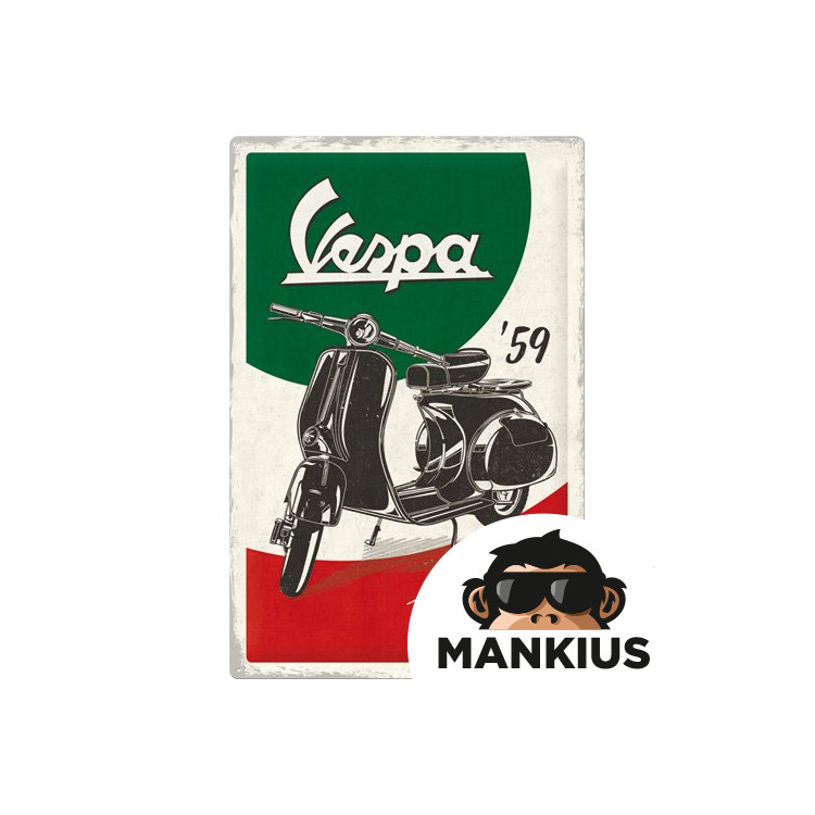 TIN SIGN 40x60 VESPA THE ITALIAN CLASS 24014