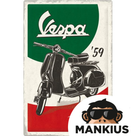 TIN SIGN 40x60 VESPA THE ITALIAN CLASS 24014