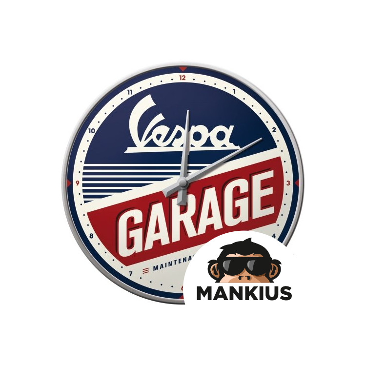 WALL CLOCK VESPA GARAGE 51090