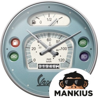 WALL CLOCK VESPA TACHO 51203