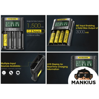 USB ĮKROVIKLIS BATERIJAMS MAKS. 1.5A NITECORE UM4