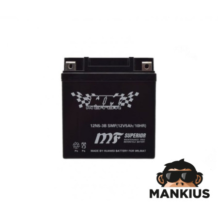 BATTERY 12N5-3B WM MOTOR 12 VOLT SMF