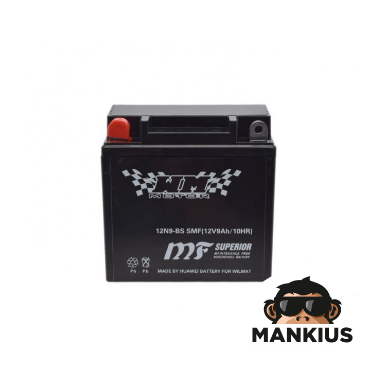 BATTERY 12N9-BS WM MOTOR 12 VOLT SMF