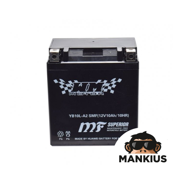 BATTERY YB10L-A2 WM MOTOR 12 VOLT SMF