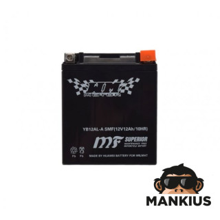 BATTERY YB12AL-A WM MOTOR 12 VOLT SMF