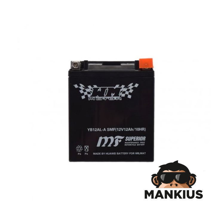 BATTERY YB12AL-A WM MOTOR 12 VOLT SMF