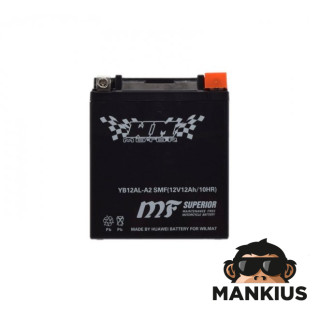 BATTERY YB12AL-A2 WM MOTOR 12 VOLT SMF