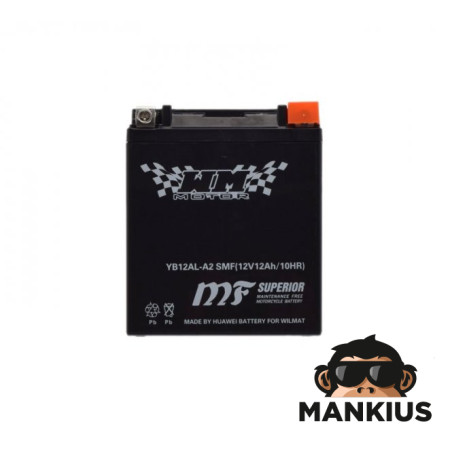 BATTERY YB12AL-A2 WM MOTOR 12 VOLT SMF