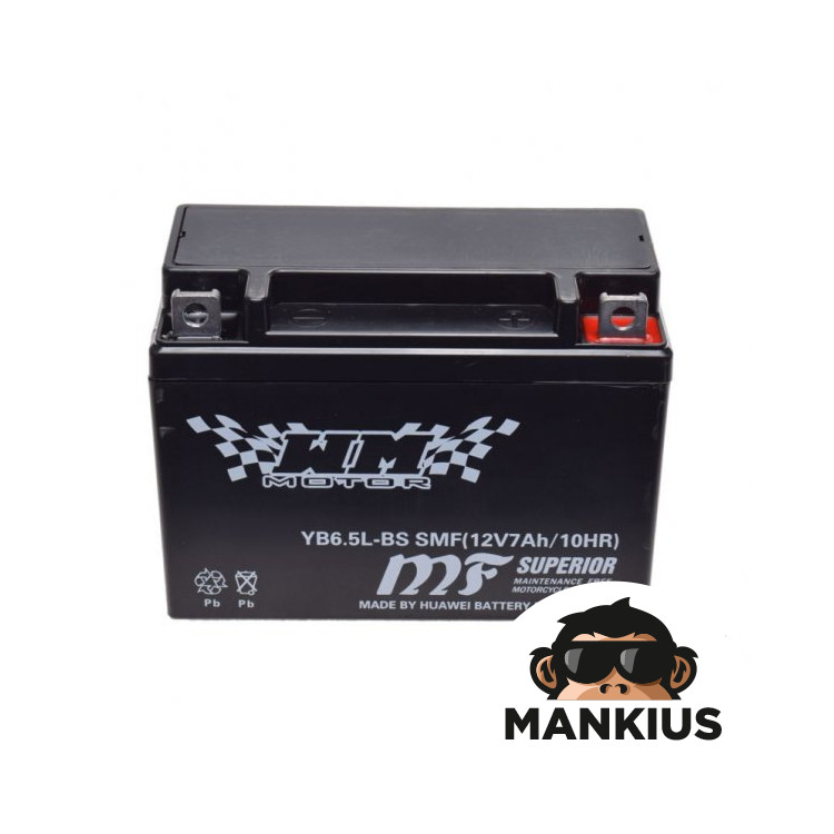 BATTERY YB6.5L-B WM MOTOR 12 VOLT SMF