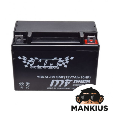 BATTERY YB6.5L-B WM MOTOR 12 VOLT SMF