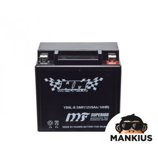 BATTERY YB9L-B WM MOTOR 12 VOLT SMF