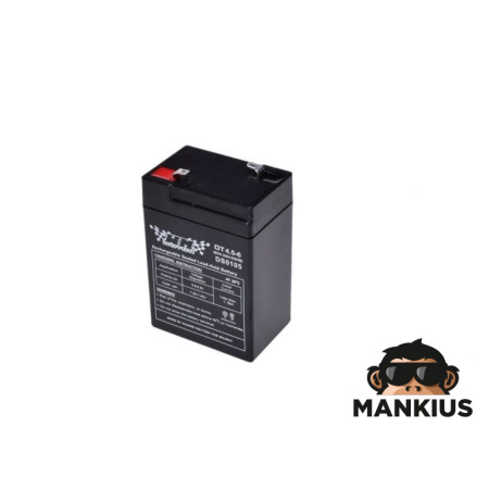 BATTERY, GEL 4,5Ah WM MOTOR 6 VOLT OT4,5-6 FOR UPS AND TOYS