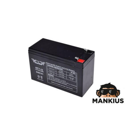 BATTERY, GEL 7Ah WM MOTOR 12 VOLT OT7-12 FOR UPS AND TOYS