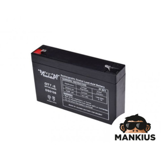 BATTERY, GEL 7Ah WM MOTOR 6 VOLT OT7-6 FOR UPS AND TOYS