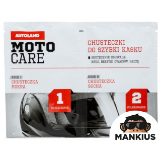 MOTO CARE, ŠALMO PRIEŽIŪROS AUDINIAI (DRĖGAS + SAUSAS)