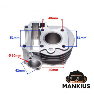 CILINDRŲ ASSY HONDA 4T DIO VISION 50 37.80