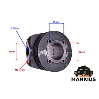 CILINDRŲ RINKINYS BAJAJ 135 57,00 mm