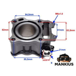 CYLINDER SET FOR SUZUKI BURGMAN UH125 57,00 mm 125 cc