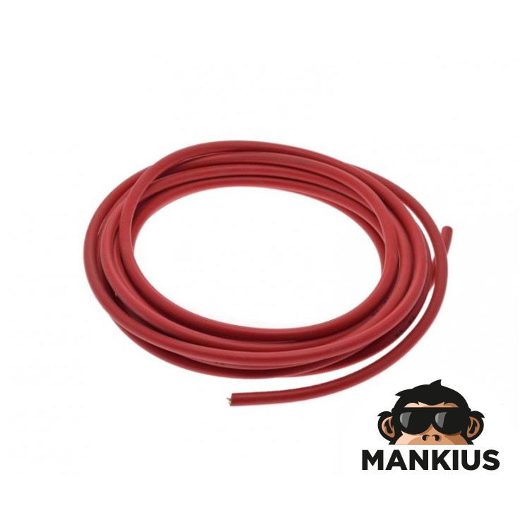 SPARK PLUG WIRE, 5 METRES RED