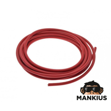 SPARK PLUG WIRE, 5 METRES RED