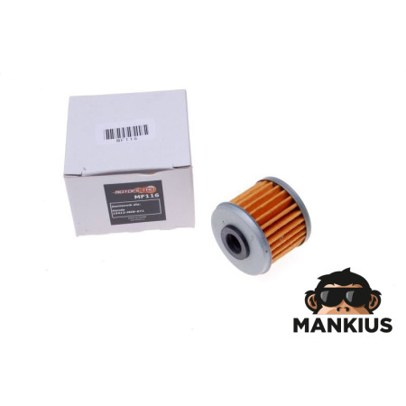 OIL FILTER MF116 (HF116)MOTOFILTRO 15412-MEB-671