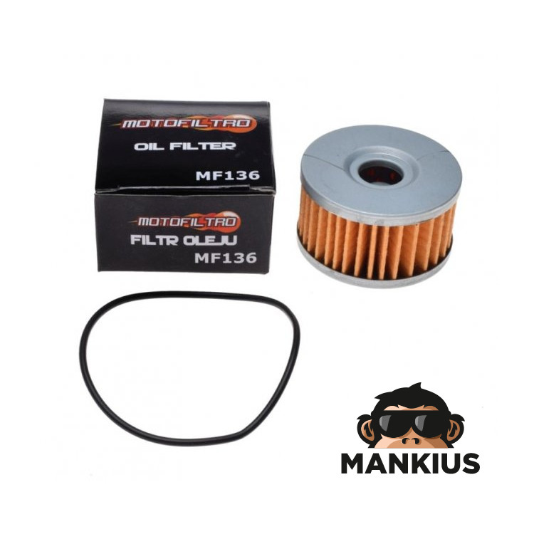 OIL FILTER MF136 (HF136) MOTOFILTRO 16510-38240