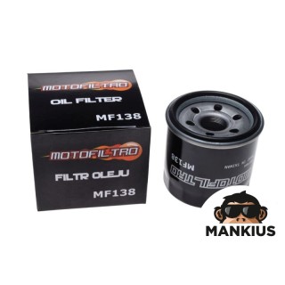 ALYVOS FILTRAS MF138 (HF138) MOTOFILTRO 16510-06B00